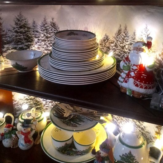 Winter Wonderland Forest Weihnachtskunst oder Geschenkpapier