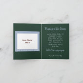 Winter Wonderland Foto & Craft Weihnachtskarte Karte (Innenseite)