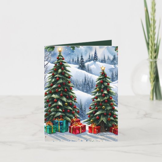 Winter Wonderland Foto & Craft Weihnachtskarte Karte (Vorderseite)