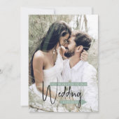 Winter Wonderland Foto Hochzeit Einladung (Vorderseite)