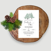 Winter Wonderland Foto Hochzeit Einladung