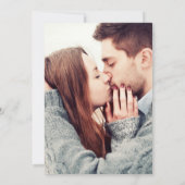 Winter Wonderland Foto Snow Wedding Save The Date (Rückseite)