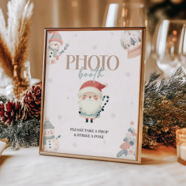 Winter Wonderland Foto Stand Table Sign Poster