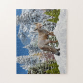 Winter Wonderland Fox im Schnee Puzzle (Vertikal)