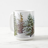 Winter Wonderland Fox / Wildlife Coffee Tasse (Vorderseite Links)