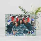 Winter Wonderland Frame Feiertagskarte (Stehend Vorderseite)