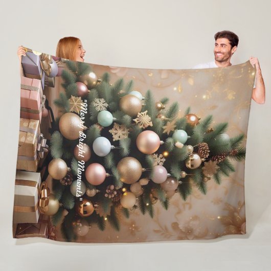 "Winter Wonderland Freude" Fleecedecke (Beispiel)