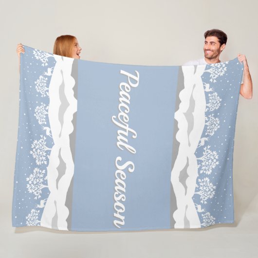 Winter Wonderland Friedlich Season Fleece Blanket (Beispiel)