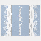Winter Wonderland Friedlich Season Fleece Blanket (Vorderseite (Horizontal))