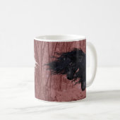 Winter Wonderland Friesian Horse 2-Sided Mug Kaffeetasse (VorderseiteRechts)