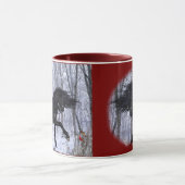 Winter Wonderland Friesian Horse Mug Tasse (Zentrum)
