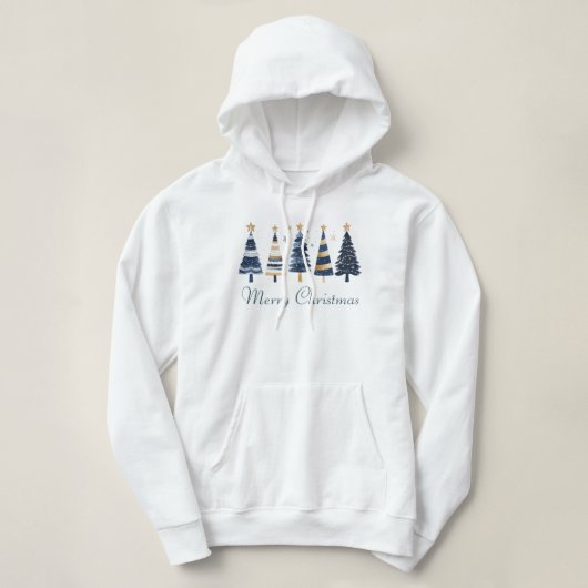 Winter Wonderland Frohe Weihnachten | Funny Trees Hoodie (Design vorne)