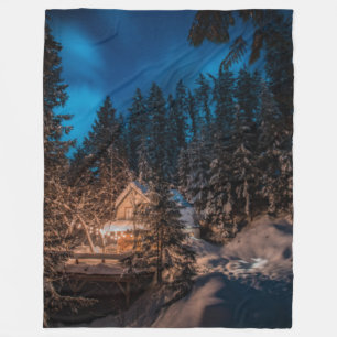 Winter Wonderland Frohe Weihnachts Fleece Blanket