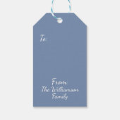 Winter Wonderland Frosted Trees Snowy Forest Geschenkanhänger (Rückseite)