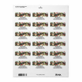 Winter Wonderland Garland Rücksendeadresse Adressaufkleber (Vorne)