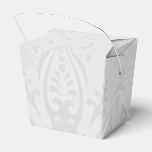 Winter Wonderland Gastgeschenk Hochzeit Box Geschenkschachtel (Rückseite)