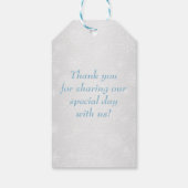 Winter Wonderland Gastgeschenk Hochzeit Tag - Eisb Geschenkanhänger (Rückseite)