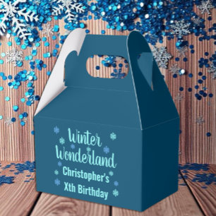 Winter Wonderland Geburtstag Geschenkschachtel