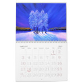 Winter Wonderland Gemälde Original Landschaften Kalender (Jan 2027)