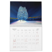 Winter Wonderland Gemälde Original Landschaften Kalender (Mär 2027)