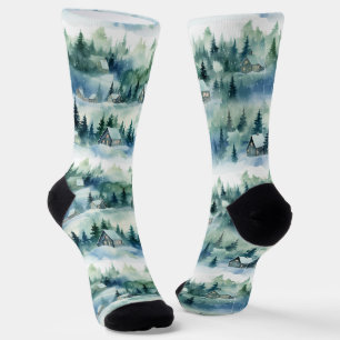 Winter Wonderland - Gemütliche Aquamarine Hütte un Socken