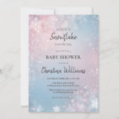 Winter Wonderland Gender Neutral Baby Shower Einladung (Vorderseite)