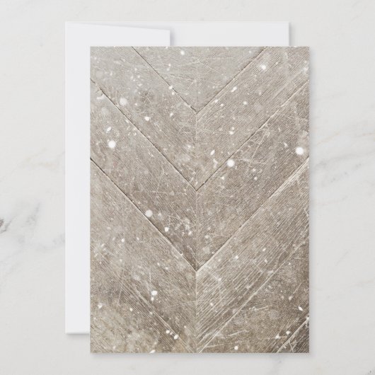 Winter Wonderland Gender Neutral Baby Shower Einladung (Rückseite)