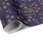 Winter Wonderland Geschenkpapier (Rolleneckpunkt)