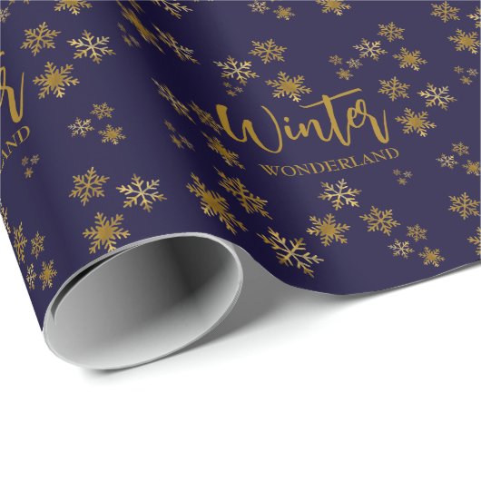 Winter Wonderland Geschenkpapier (Rolleneckpunkt)