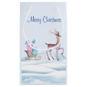 Winter Wonderland-Geschenktasche Kleine Geschenktüte (Rückseite)