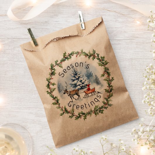 Winter Wonderland Geschenktütchen (Ausgeschnitten)