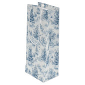 winter wonderland geschenktüte für weinflaschen (Rückseite Schrägansicht)