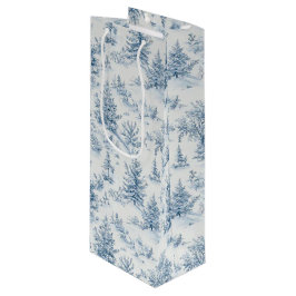 winter wonderland geschenktüte für weinflaschen