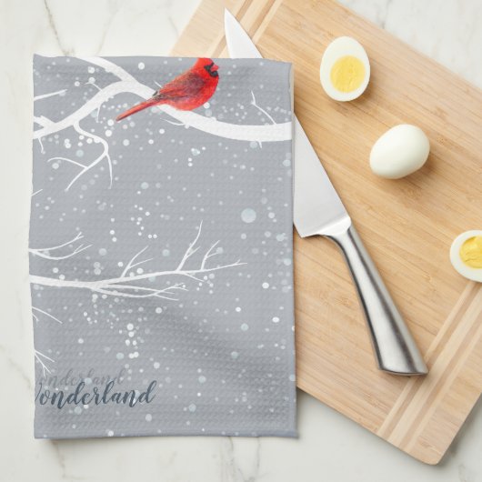 Winter Wonderland Geschirrtuch (Viertel Falte)