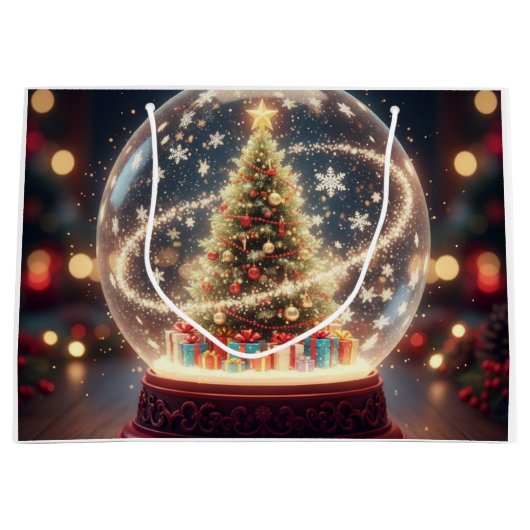 Winter Wonderland Gift Bag Große Geschenktüte (Vorderseite)