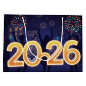 Winter Wonderland Gift Bag Große Geschenktüte (Rückseite)