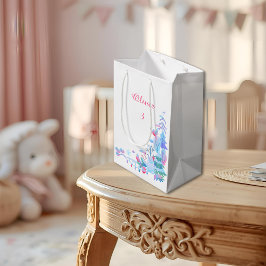 Winter Wonderland Gift Bag, Snowman Forest Present Mittlere Geschenktüte