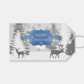Winter Wonderland Gift Tag - Blau Geschenkanhänger (Vorderseite (Horizontal))