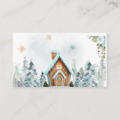 Winter wonderland Gingerbre Books for Baby Request Begleitkarte (Rückseite)