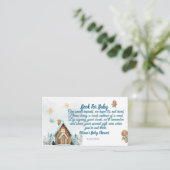 Winter wonderland Gingerbre Books for Baby Request Begleitkarte (Stehend Vorderseite)