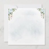 Winter wonderland Gingerbread Baby Shower Dankeskarte (Rückseite)