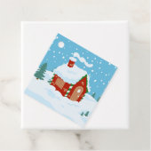 Winter Wonderland Gingerbrot House Hütte Geschenkanhänger (Beispiel)