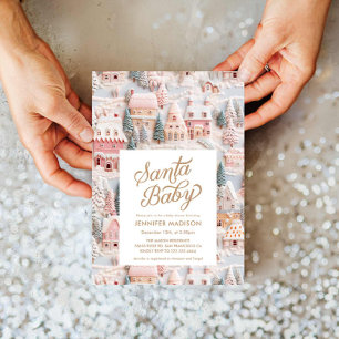 Winter Wonderland Girl Baby Dusche Einladung