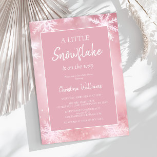 Winter Wonderland Girl Baby Dusche Einladung