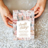 Winter Wonderland Girl Baby Dusche Einladung