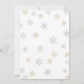 Winter Wonderland Girl zum ersten Geburtstag Einla Einladung (Rückseite)