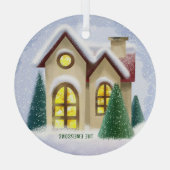 Winter Wonderland Glass Weihnachtsschmuck (Rückseite)