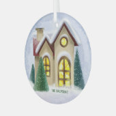 Winter Wonderland Glass Weihnachtsschmuck (Vorderseite links)