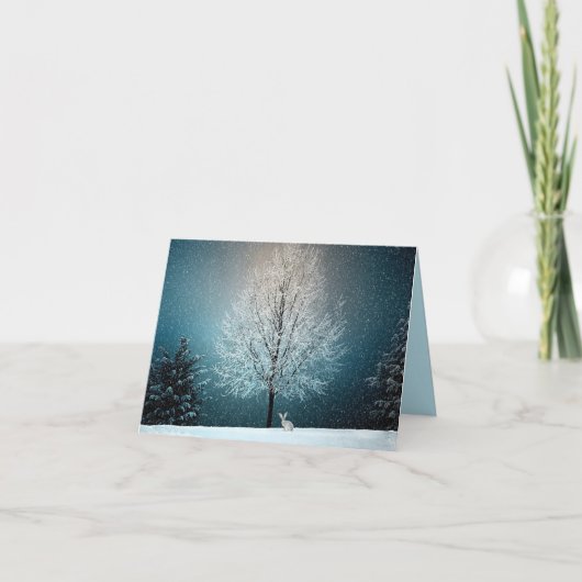 Winter Wonderland greeting card Feiertagskarte (Vorderseite)