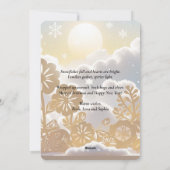 Winter Wonderland Greeting Feiertagskarte (Rückseite)